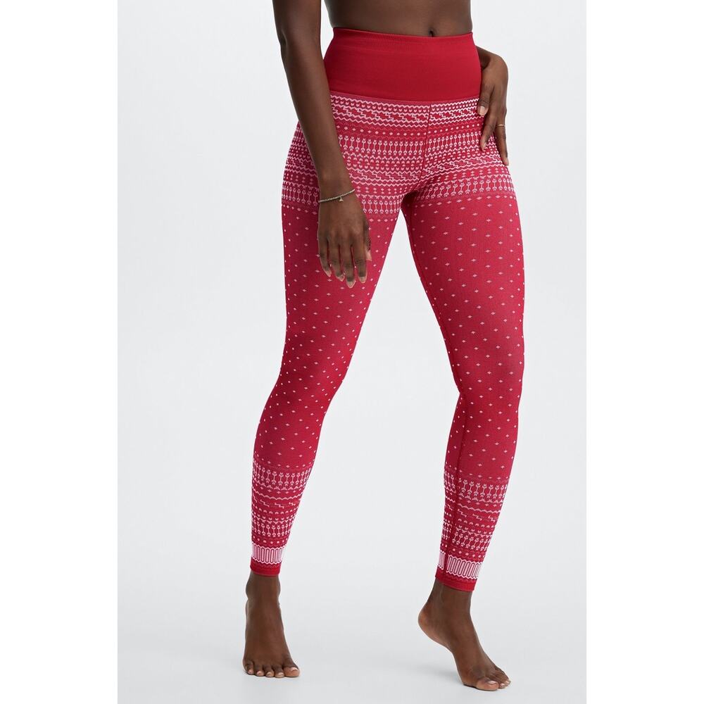 NWT FABLETICS High-Waisted Seamless Fair Isle Legging-M
